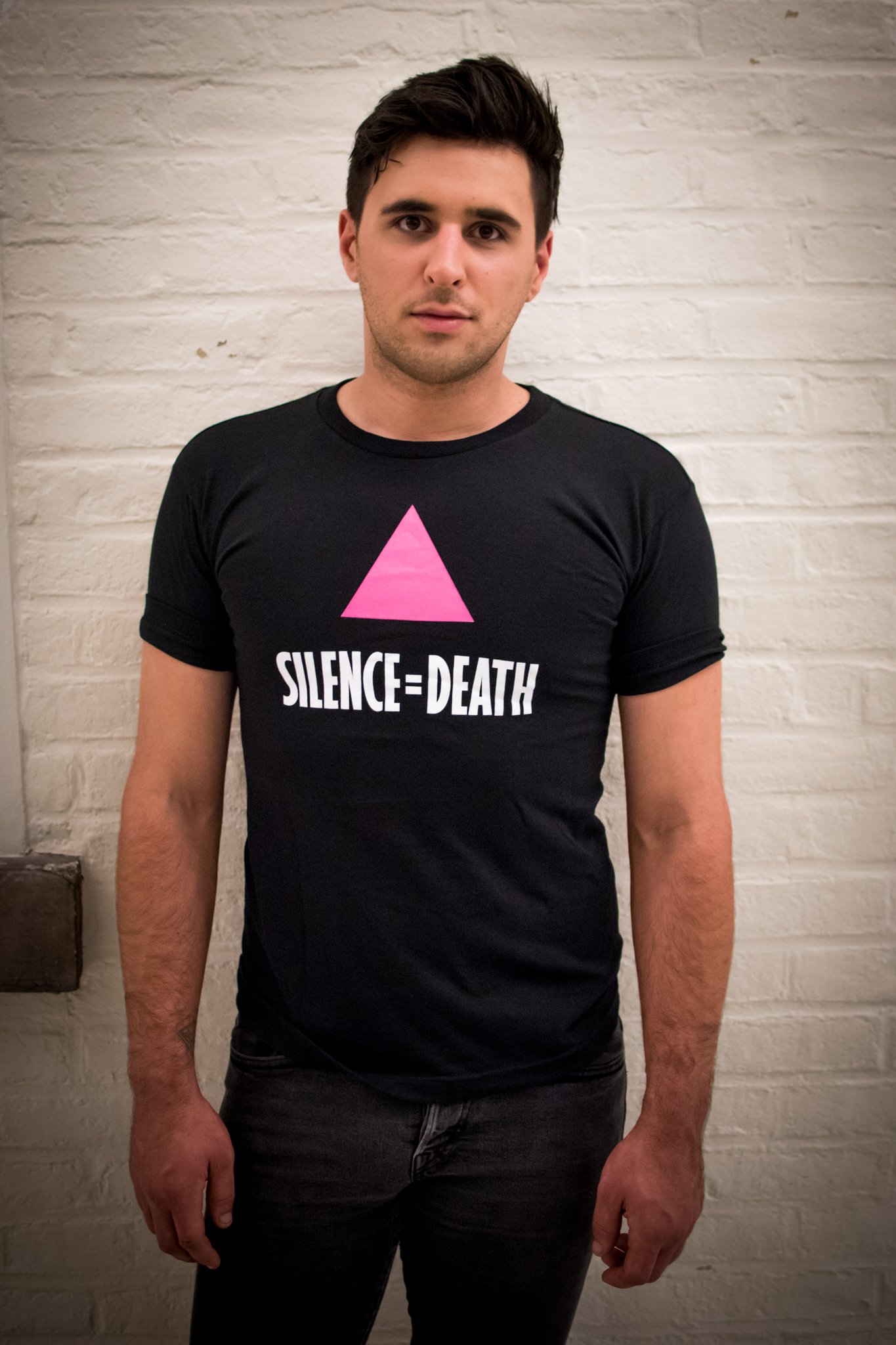 Iconic “Silence T-Shirt, BLACK | ACTUP NY