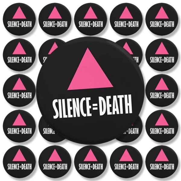 25-PACK: “Silence = Death” Button | ACTUP NY