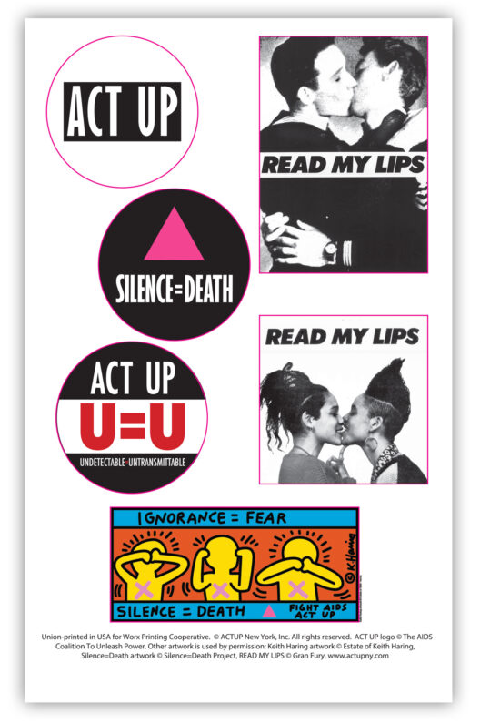ACT UP Decal Sticker Sheet